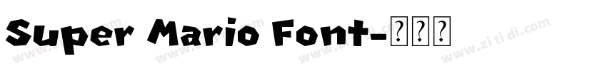 Super Mario Font字体转换